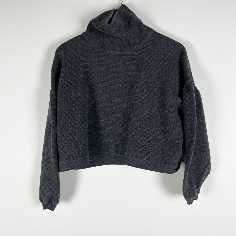 Lululemon Women's Peaceful Moments Pullover Turtleneck Heathered Graphite Grey